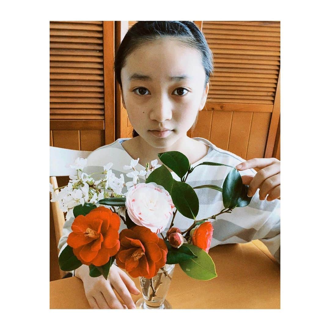 横溝菜帆さんのインスタグラム写真 - (横溝菜帆Instagram)「.  春休みになりました☺️  祖父が植えた桜と椿が満開なので、少しもらって飾りました🍀 西洋のお花はかわいくて好きですが、日本のお花はかっこよくて素敵です。  #桜 #椿 #日本のお花」3月29日 15時58分 - y_naho_te