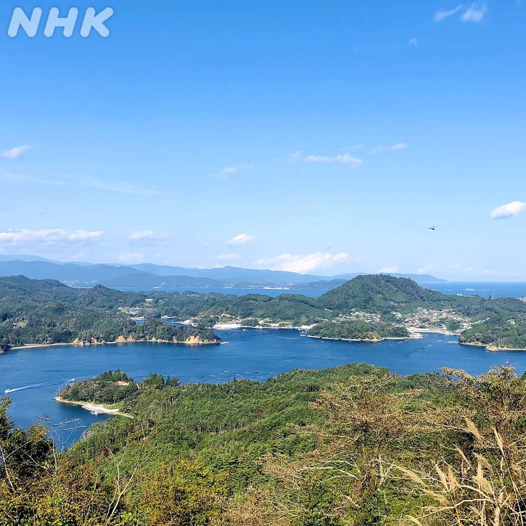 NHK「おかえりモネ」のインスタグラム：「気仙沼・大島にある展望台から望む景色は壮観です！  #おかえりモネ #朝ドラ #気仙沼   🌞 #5月17日放送開始 🌞」