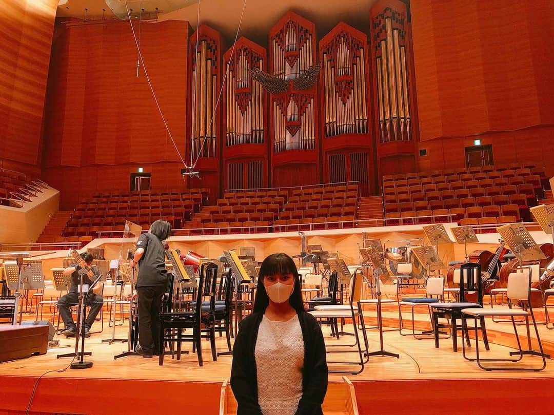 田幡妃菜のインスタグラム：「東京都交響楽団 都響スペシャル2021  本日いよいよ本番です！  #田幡妃菜　 #東京都交響楽団　 #都響スペシャル2021」