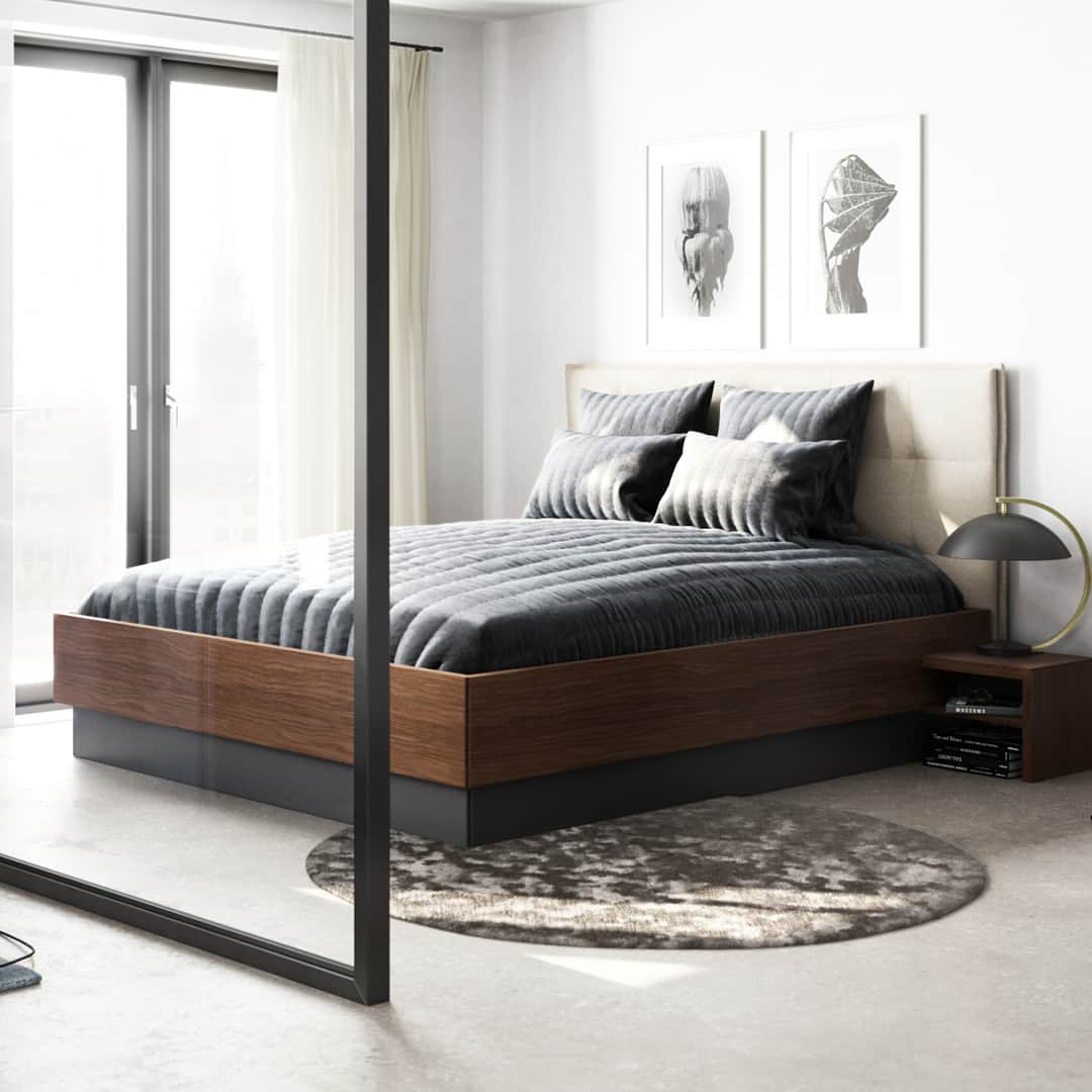 BoConceptのインスタグラム：「With a hydraulic-assisted mattress base, getting to the dead space under your bed is easy.  Our range of storage beds can be customised by size material, upholstery and headboard.  ANY STYLE AS LONG AS IT’S YOURS.  #boconcept #liveekstraordinaer #anystyleaslongasitsyours #storagebed #bedroom #bedroominspiration #bedroominspo #danishdesign #interiordesign #interiorinspiration #homeinspo」
