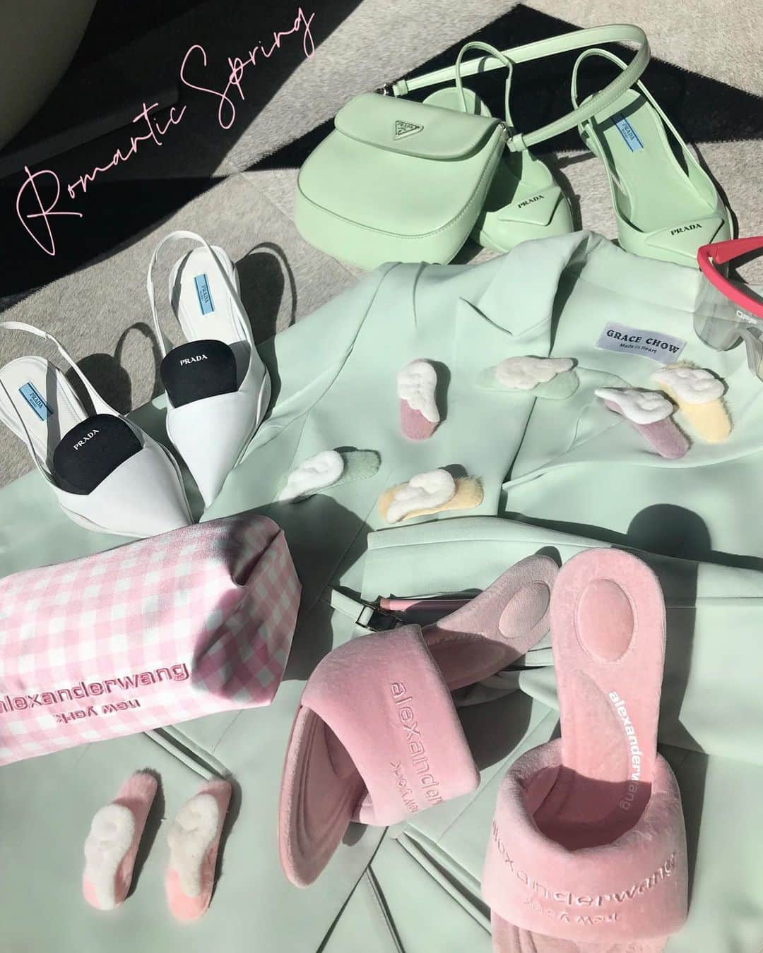 Grace Chowのインスタグラム：「是春天的颜色～也是Code Mint的颜色呀 #gracechow」