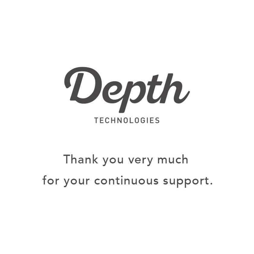 Depth_TECHNOLOGYのインスタグラム：「突然のご報告で申し訳ございませんが、DepthのInstagramは今月末をもってクローズさせていただくこととなりました。  これまで約4年間、Instagramを通して多くの方にDepthを知っていただくことができ、フォローしていただき、コメント頂いたこと、これまでのコミュニケーションすべてがDepthにとって嬉しく、ありがたい機会でありました。  改めて御礼申し上げます。本当にありがとうございました。 商品は引き続き公式サイトで販売いたします。  今後ともどうぞ変わらぬご愛顧のほどよろしくお願いいたします。」