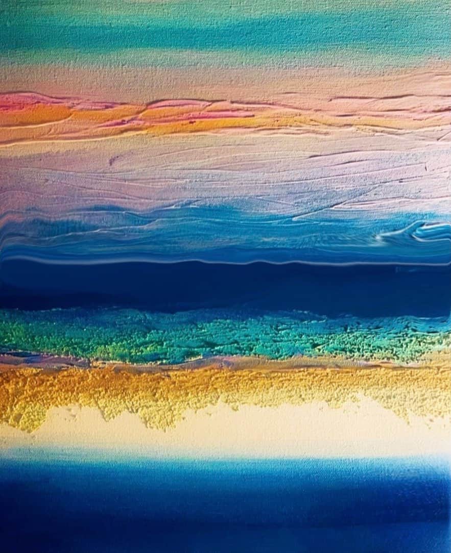 澤田友美さんのインスタグラム写真 - (澤田友美Instagram)「. あいことば💫🌌 . . #painting #canvas #stars #island」3月16日 23時55分 - tomomi__sawada