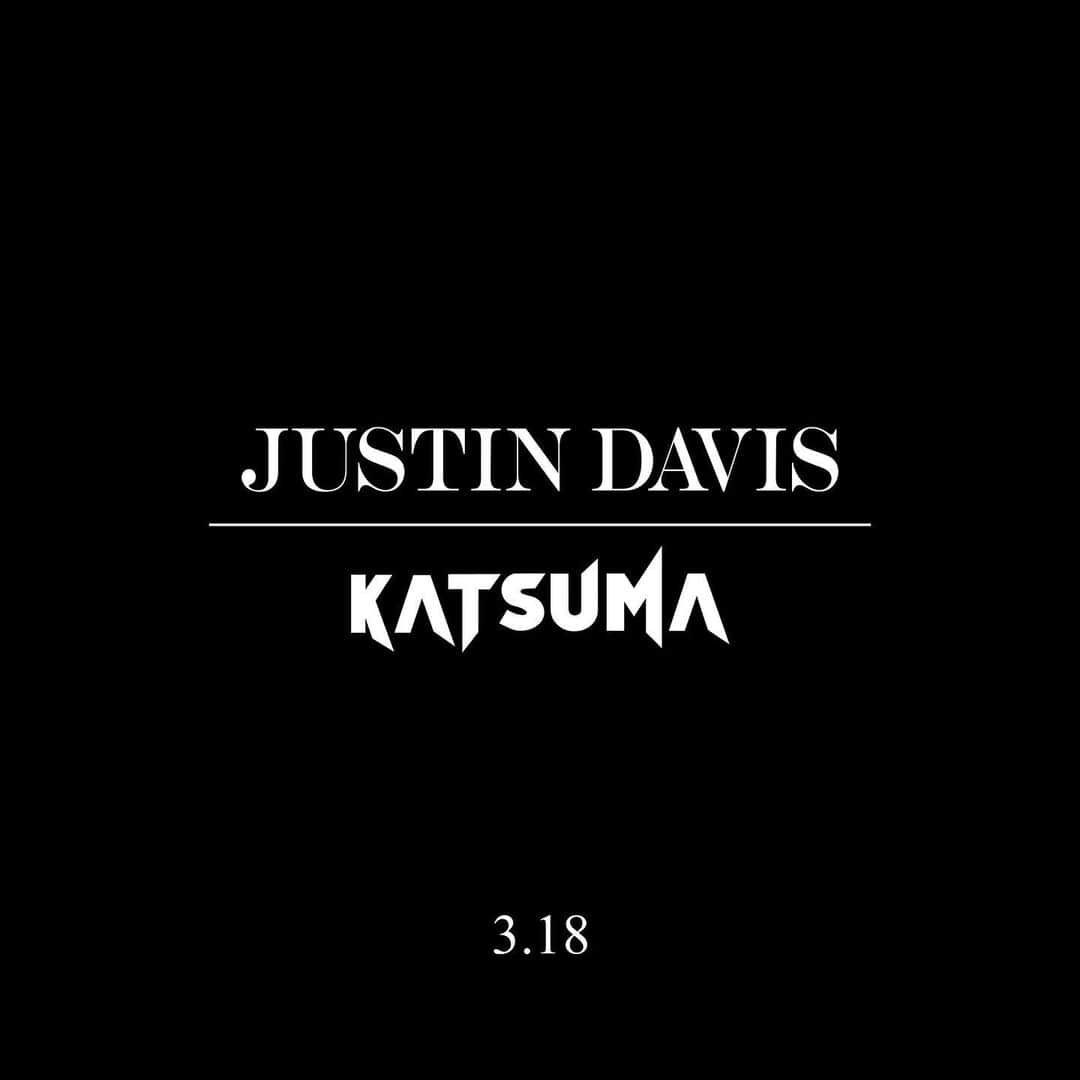 Katsuma さんのインスタグラム写真 - (Katsuma Instagram)「KATSUMA × JUSTIN DAVIS  3/18  #justindavis #katsuma」3月16日 18時00分 - katsuma_drums