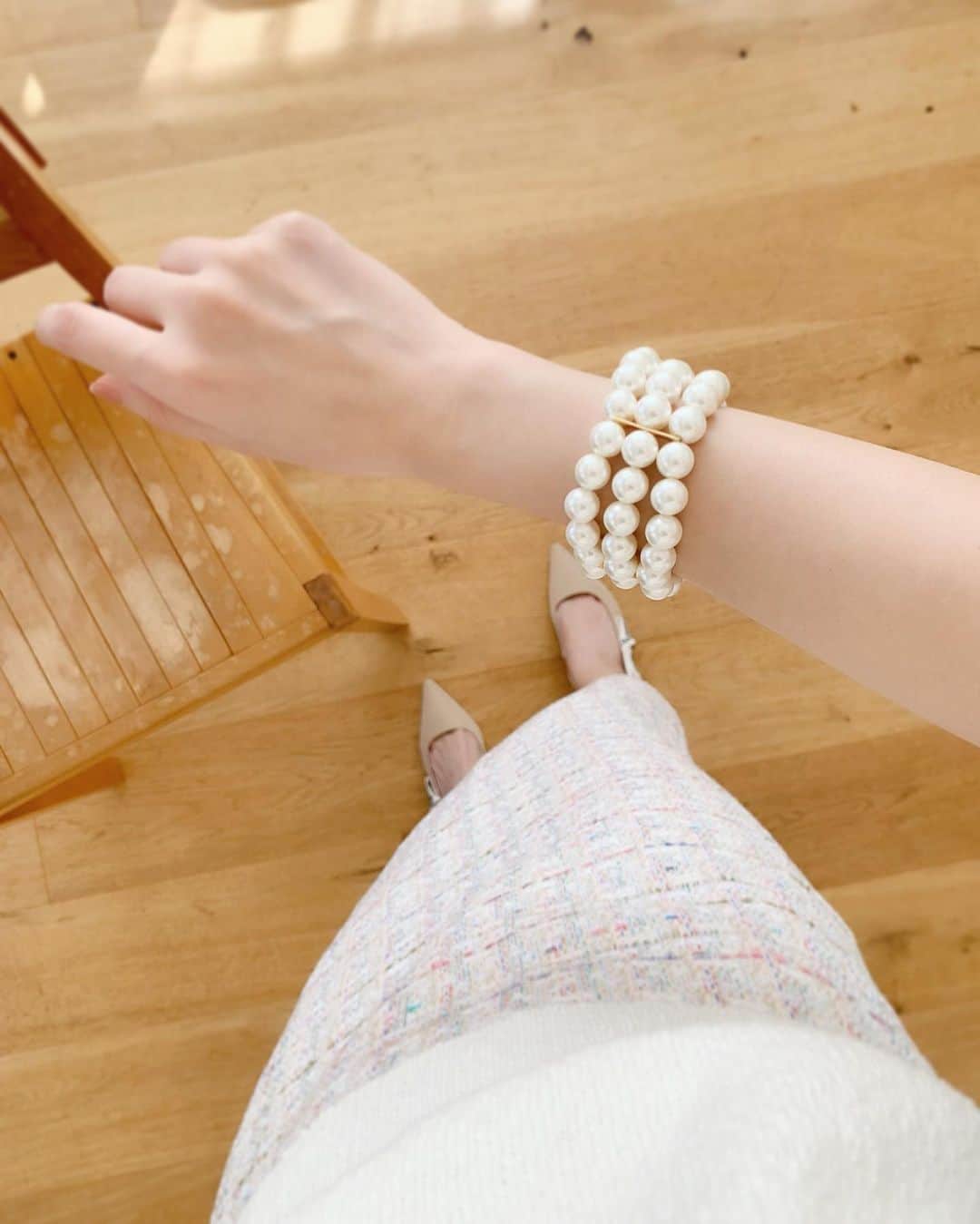 ハンナミのインスタグラム：「pearl 🕊🤍」