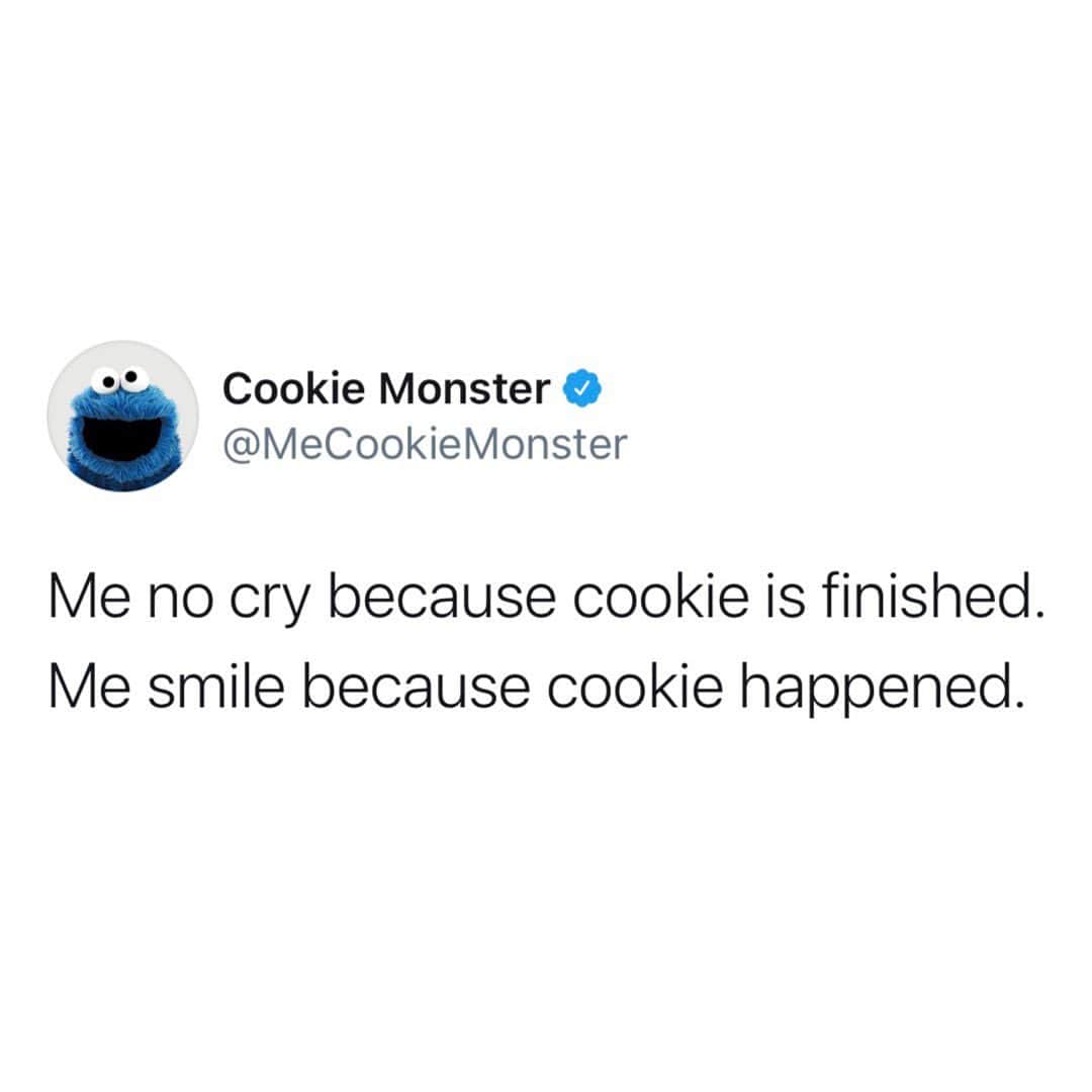 セサミストリートさんのインスタグラム写真 - (セサミストリートInstagram)「Best advice from our friend Cookie Monster 💙」3月17日 5時47分 - sesamestreet