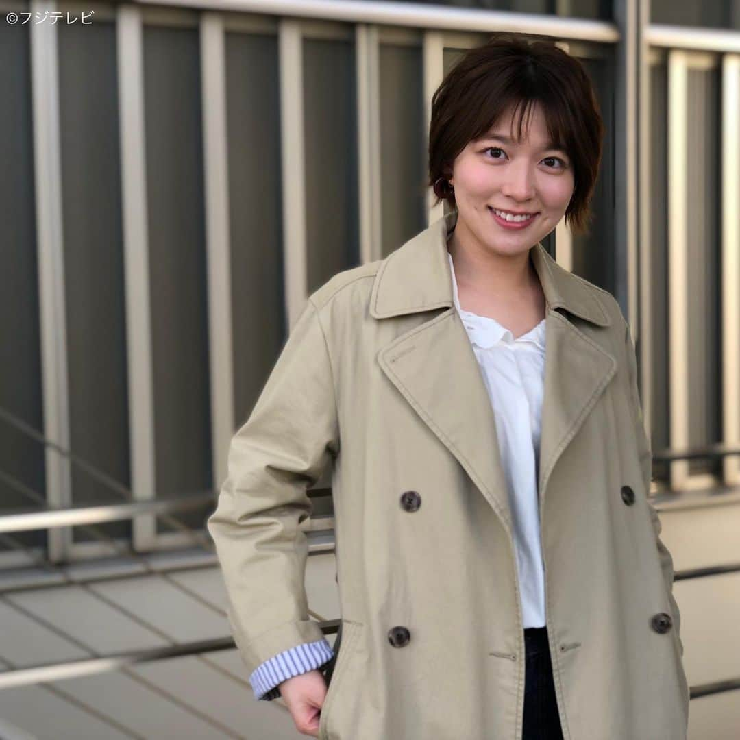 フジテレビ「めざましテレビ」さんのインスタグラム写真 - (フジテレビ「めざましテレビ」Instagram)「3月17日（水）  ファッション雑誌CanCamとコラボした お天気コーナー「きょう何着て行く？」 阿部華也子の毎日のコーデを紹介♪  【きょうのコーデ】 コート→#Gap 6354円  ブラウス→#アプワイザーリッシェ 1万5000円  パンツ→#Gap 5445円  靴→#銀座かねまつ 3万4000円  イヤリング→#Grandedge 1700円  【コーデのポイント】 この春気になるトップスといえば ロマンティックな甘めブラウス🍫✨ 中でも大きな襟が目を引く ビックカラーデザインが今っぽくてイチオシです🙆🏻‍♀️ カットワークが施された一枚ならより華やかに💐 まずはデニムとシンプルに合わせて 可愛げカジュアルに着こなしたい👖💕  #めざましテレビ #きょう何着て行く？ #阿部華也子 #今日のコーデ#コーデ#CanCam #今日のファッション#ootd #きょう何着て行く？は月〜金朝6時22分ごろ放送📺 #スタイリストたなべさおり」3月17日 21時50分 - mezamashi.tv