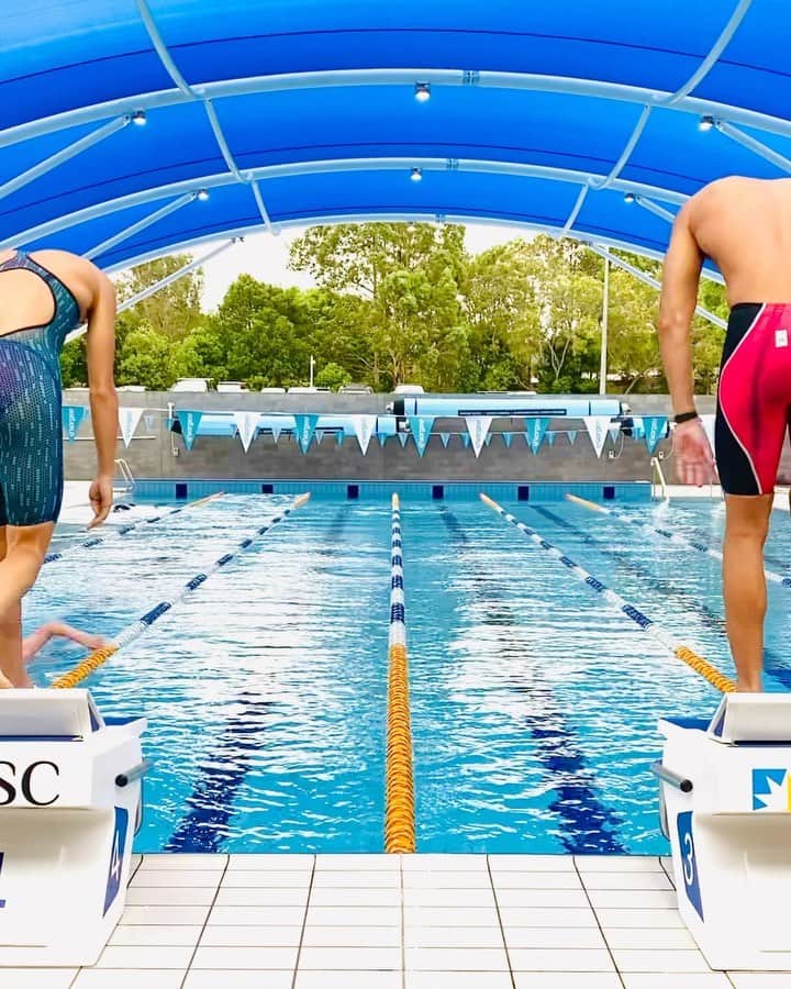 ジェイク・パッカードのインスタグラム：「Speedo helping race preparations 🏊🏼‍♂️ @speedoaustralia @tessawallace」