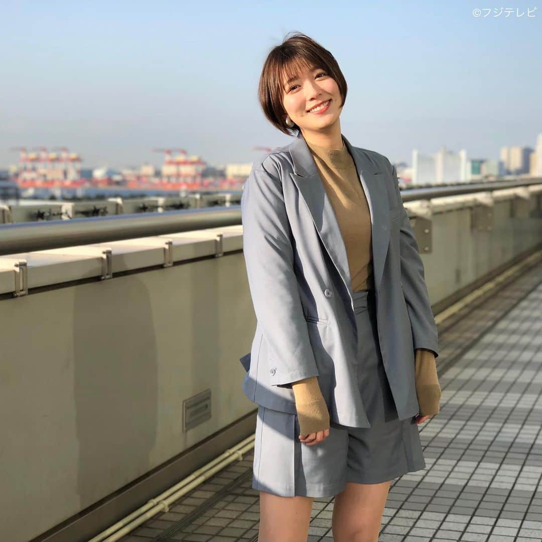 フジテレビ「めざましテレビ」さんのインスタグラム写真 - (フジテレビ「めざましテレビ」Instagram)「3月18日（木）  ファッション雑誌CanCamとコラボした お天気コーナー「きょう何着て行く？」 阿部華也子の毎日のコーデを紹介♪  【きょうのコーデ】 ジャケット･パンツ→#mite<stylist saori tanabe×mite> 8909円  ニット→#アンクレイヴ／オンワード樫山 1万8000円  靴→#ダイアナ 1万5500円  イヤリング→#Grandedge 1700円   【コーデのポイント】 ジャケット×ショートパンツがトレンド感たっぷり😎🙌 セットアップのかっこいい雰囲気を引き立てるため☕️ インナーはベーシックなニットで ミニマルかつスタイリッシュにまとめるのが🙆🏻‍♀️✨ 足元は上品なパンプスでキレよくまとめて 大人きれいな雰囲気に💃🌉  #めざましテレビ #きょう何着て行く？ #阿部華也子 #今日のコーデ#コーデ#CanCam #今日のファッション#ootd #きょう何着て行く？は月〜金朝6時22分ごろ放送📺 #スタイリストたなべさおり」3月18日 21時26分 - mezamashi.tv