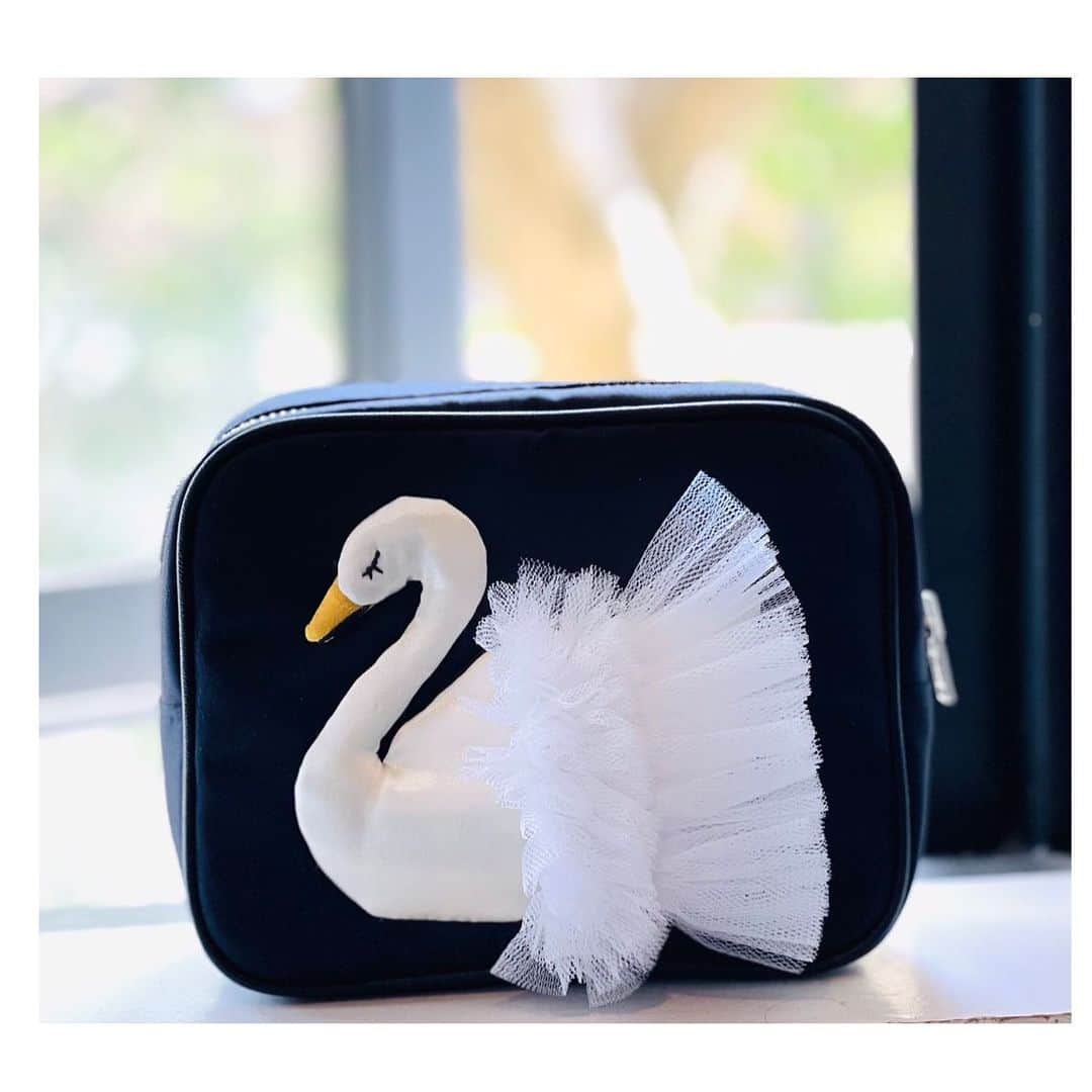 のインスタグラム：「🦢　🦢🦢　🦢　　🦢 スワンポーチがオンラインで予約販売中です。 裏側にはポケットティッシュが入る構造です。マチ付きのポーチは お化粧品やサプリメント、今なら除菌グッズなどを入れても充分なサイズです！ ぜひ、オンラインをチェックしてみてください。」