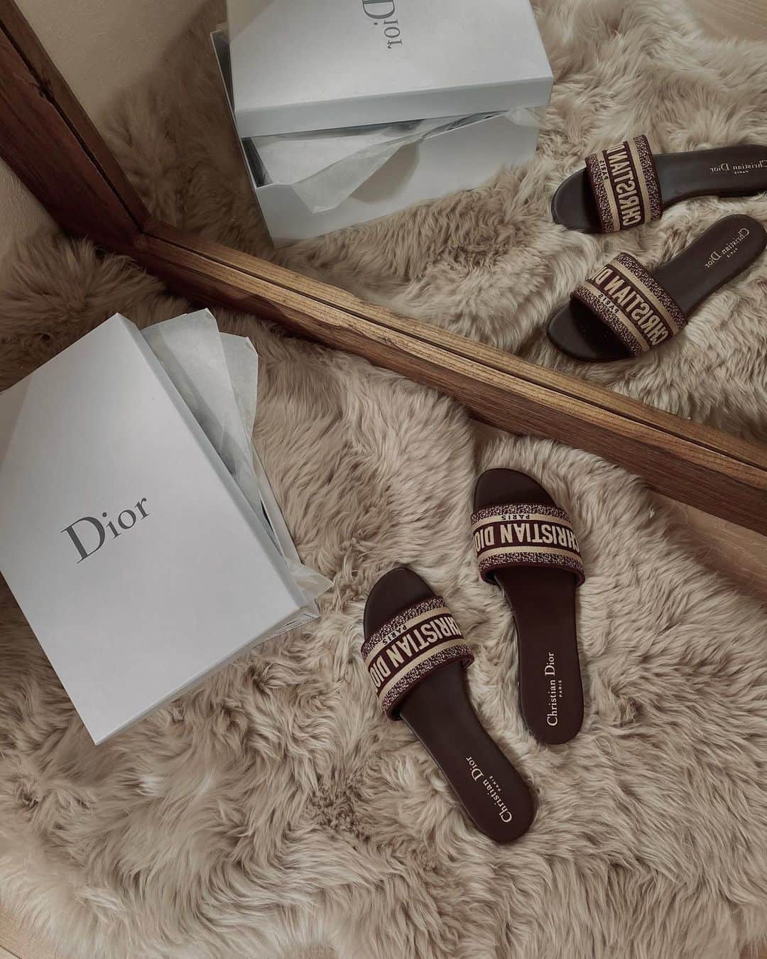 孫きょうのインスタグラム：「for spring🤎  #dior」