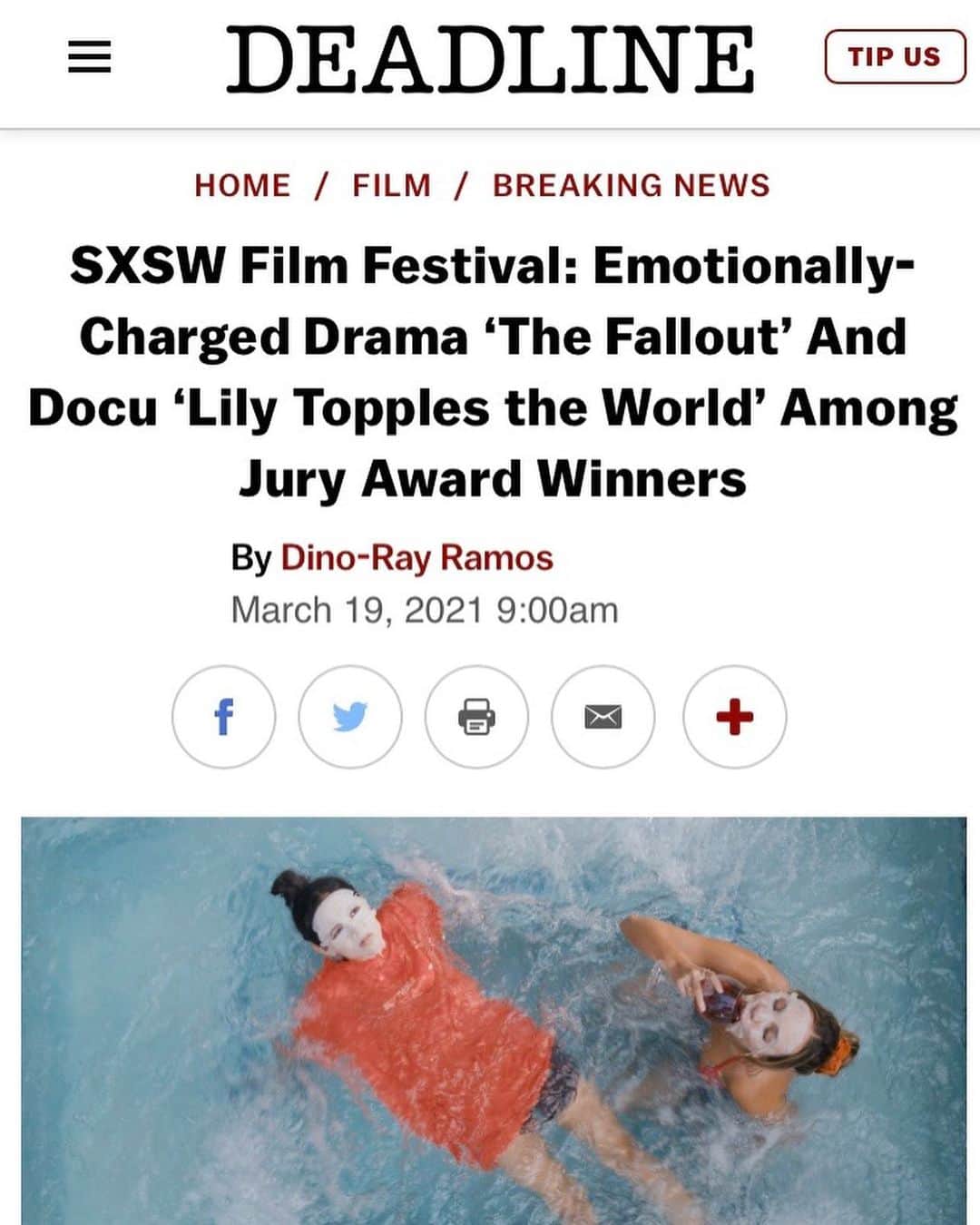 マディー・ジーグラーさんのインスタグラム写真 - (マディー・ジーグラーInstagram)「the fallout won the grand jury prize for best film at sxsw !!!!!! and @meganparkithere won the brightcove award for director on the rise !!!!! i’m so honored and proud to be apart of this film. 😭❤️thank you so much @sxsw」3月20日 1時49分 - maddieziegler