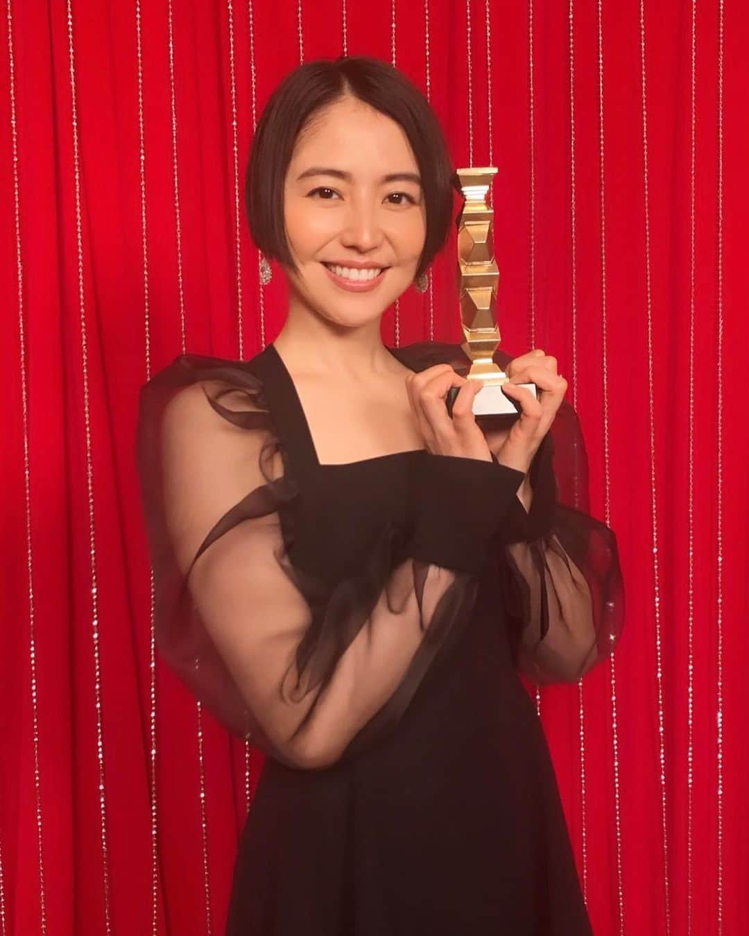 アディアムのインスタグラム：「Japanese actress Masami Nagasawa in custom #ADEAM Tulle Gown at the 44th Japan Academy Awards, where she won the award for Best Actress. 第44回日本アカデミー賞最優秀主演女優賞を受賞された、女優の長澤まさみさんが ADEAM 特注デザインのチュールドレスをお召しになりました。 #長澤まさみ #日本アカデミー賞」