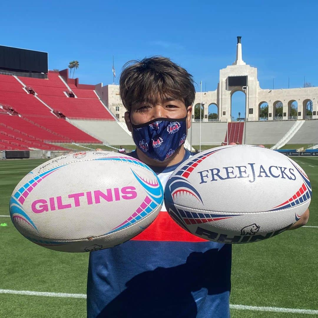 畠山健介さんのインスタグラム写真 - (畠山健介Instagram)「MLR2021(@usmlr )  1st Round vs LA Giltinis🍸(@giltinis )  Let’s Ride🐴🔥  #ラグビー #Rugby #MLR2021 #ボストン #Boston #ニューイングランド #Newengland #フリージャックス #FreeJacks #LetsRide #Opening #Match」3月20日 9時36分 - hatake03