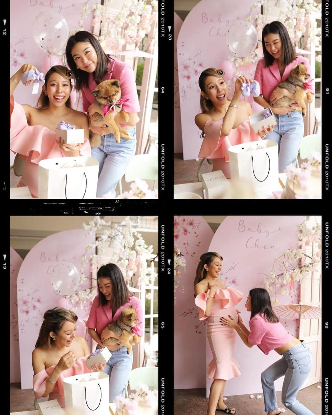 ヴァネッサみどりさんのインスタグラム写真 - (ヴァネッサみどりInstagram)「#MidorisBabyShower 🌸 All Smiles & Double Chin 🤣🤣 Thank you girls for making me and my baby girl feel so incredibly loved 🥲💕 All so beautiful inside and out with an amazing positive energy.. 🪄  thank you girls for being a blessing in my life ✨🌸  . PS: the game time was the best 😂😂😂👉🏽 Thank u @limaymeow for planning the games 🥺😂💕 心も外も本当に美しいお友達たちに囲まれて、 また深い愛と友情をかんじました🥲✨ これから産まれてくるベビちゃんも たくさん愛を感じられたと思います🥲💕💕 こんな素晴らしい子達を引き寄せてくれた、 宇宙さんに感謝✨🥰ありがとう☪️」3月20日 18時01分 - midoritakechi