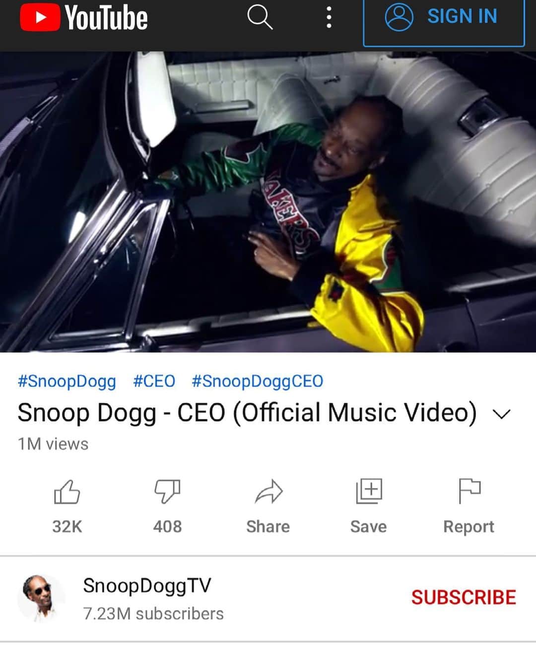 スヌープ・ドッグさんのインスタグラム写真 - (スヌープ・ドッグInstagram)「“C.E.O.” On @youtube 1 day = $1,000,000 views ⬆️⬆️🎥🎥🎥🎞🎞🎞🎞⬆️⬆️」3月20日 22時30分 - snoopdogg