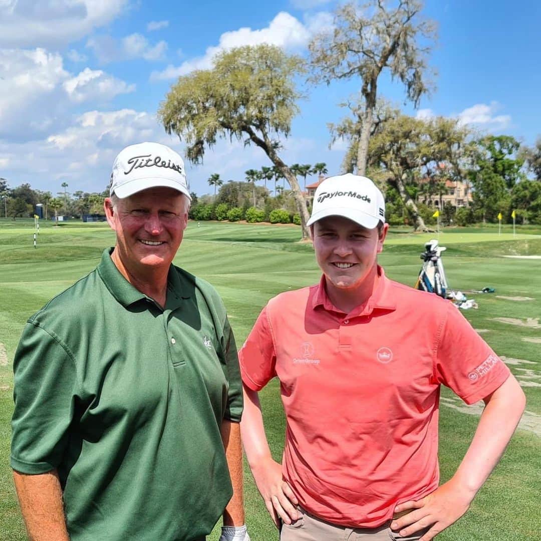 ロバート・マッキンタイアのインスタグラム：「Massive thanks to @tpcsawgrass for allowing me to practice for a few days.   Also bumped into this legend @sandylyle_ and was great to pick his brain. Hope to see him in a few weeks time 🏴󠁧󠁢󠁳󠁣󠁴󠁿🏴󠁧󠁢󠁳󠁣󠁴󠁿」