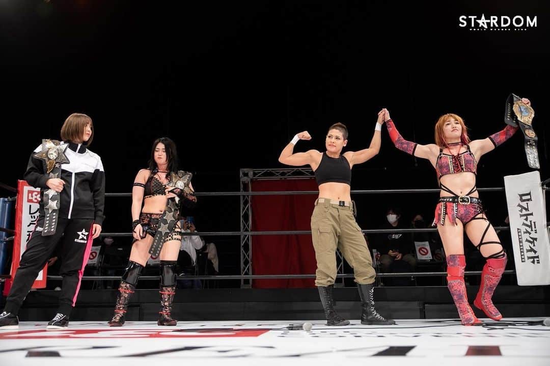 のインスタグラム：「スターダム仙台大会来てくれたみなさんありがとうございました🙇‍♀️  昨日地震もありこうやってプロレスが出来ること、 一瞬一瞬大切にしていきたいです  仙台にパワーを届けられるよう  そして、4月29日また帰ってきます✨  これからもスターダムよろしくお願いします！！！  #stardom #DDM #sendai #仙台　#prowrestling」