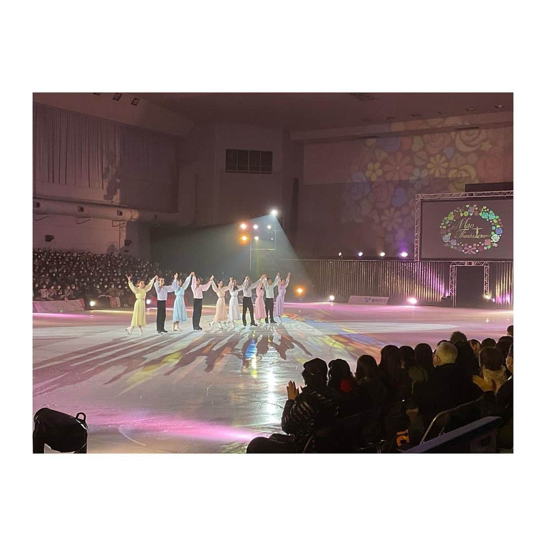 今井遥のインスタグラム：「サンクスツアー愛知公演が終わりました💐﻿  東京近郊以外での公演はこの愛知がラストでした。  そして残す所もいつの間にか 寂しいですが後僅かですね...  残りの1つ1つの瞬間を大切に滑っていきたいと思います🌈  ﻿次は東京公演です⛸ ﻿ #浅田真央サンクスツアー ﻿ #maotour #愛知」