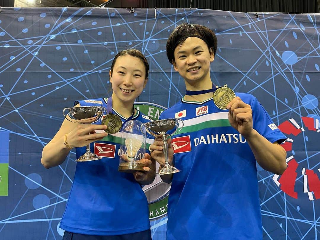 東野有紗さんのインスタグラム写真 - (東野有紗Instagram)「Yonex All England🥇 1年ぶりの国際大会は楽しくて楽しくてしょうがなかったです😆 大会関係者の皆さん、スタッフの方々、ゆうたくんに感謝の気持ちでいっぱいです。 たくさんの応援ありがとうございました📣 . .  Thank you for all your support  #yonexallengland  #yonex  #全英オープン #ワタガシ」3月22日 2時33分 - aripei.meee