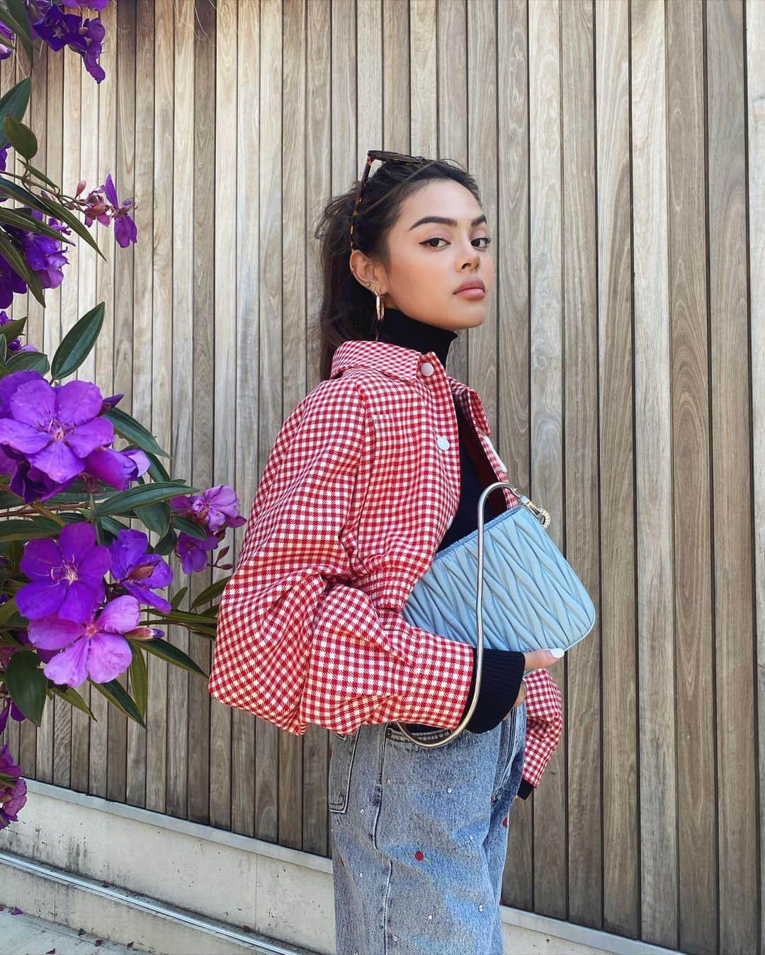 リリーマイマックのインスタグラム：「@miumiu power #miusassy」
