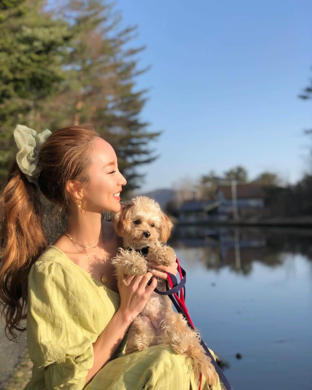 武田静加さんのインスタグラム写真 - (武田静加Instagram)「. . . 最高のひと時でした🐶✨ @reginaresort_mikageyousui  (DOG HOTELﾊｲﾗｲﾄみてね) #宣伝じゃないよ #お気に入りだから載せたの . . . YouTube5月あたりに公開予定 (遅くてごめんなさい) . . はぁ、最高だった❤️ . . #武田静加#レジーナリゾート#レジーナリゾート軽井沢御影用水 #犬と泊まれるホテル #ドッグカート#いぬとの生活 #犬と旅行 #軽井沢#用水路#御影用水路#dogcafe#hotel  #hairmake#make#makeup#ヘアメイク#メイクアップ#マルプー#maltipoo #愛犬#愛犬との暮らし#dogstagram #自然が好き」3月22日 19時33分 - takedashizuka0517