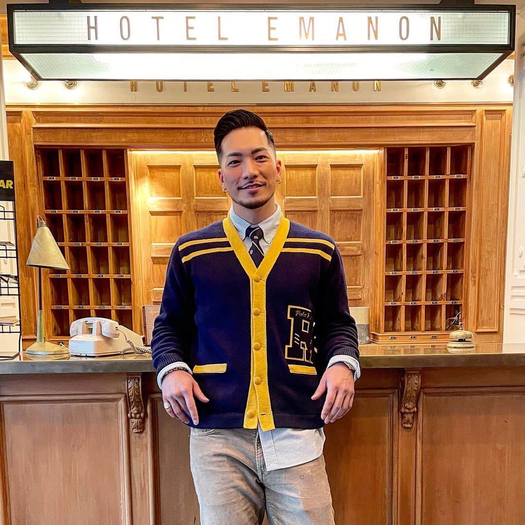 野替愁平のインスタグラム：「@cx_tune 収録‼️  Thanks for the support  @poloralphlauren   #TUNE #poloralphlauren」