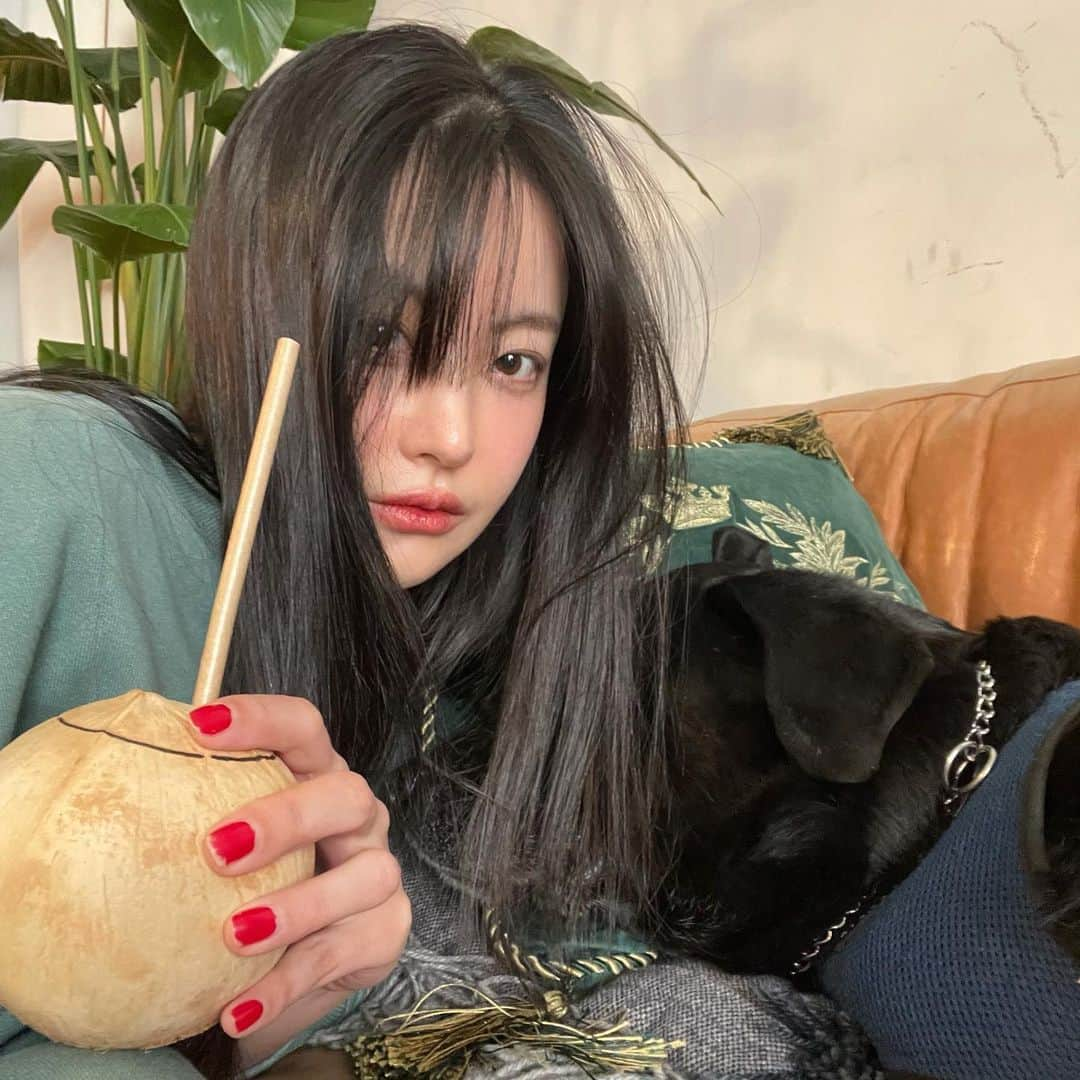 オ・ヨンソさんのインスタグラム写真 - (オ・ヨンソInstagram)「자는턱스깨우기🐕‍🦺」3月22日 17時46分 - ohvely22