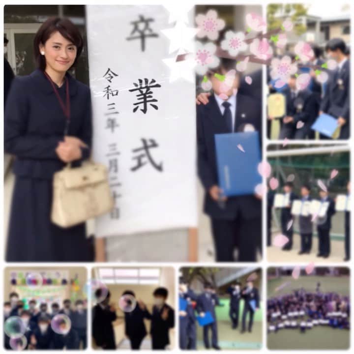 のインスタグラム：「正真、 無事卒業いたしました🌸  正真へ 1年生、 入学と同時期に未有が生まれ ママはいつも慌ただしく 正真に十分な声がけやお手伝いが出来なかった時もたくさんあったけど 逞しく、自分でしっかりと環境を確立し、いつもたくさんのお友達に囲まれた人気者で、ママは本当に安心して見守ることができました✨  ちょっと(いや、かなり)抜けていて 中学校生活が少し不安だけどw 持ち前の人徳とポジティブさで 楽しく過ごしてくれることは間違えないと確信してます💕  いつも小言ばかり言ってしまうけど 実は正真にはとても尊敬するところばかりで、 自信を与えてもらってます🎁 ママを強くしてくれてありがとう。  素敵な中学生になってね😘  ママより  #卒業 #ありがとう #小学校卒業式  #宝物 #おめでとう #制服」