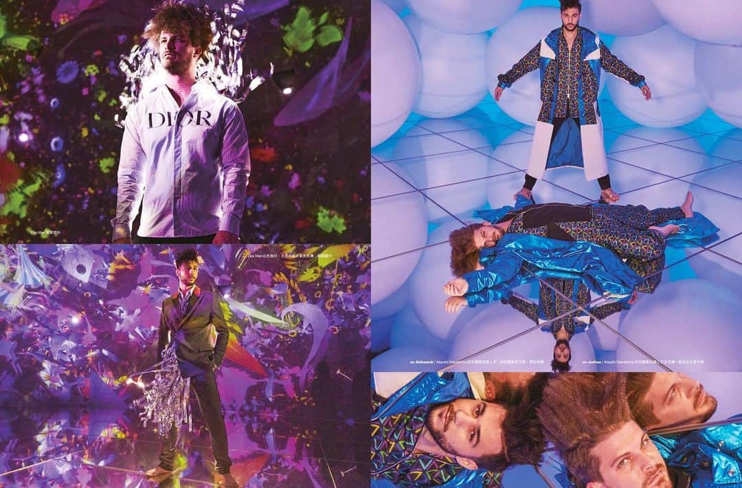 レスリー・キーさんのインスタグラム写真 - (レスリー・キーInstagram)「Men’s Uno November 2020 issue  @mensunohk @mensunochina  「KALEIDOSCOPE」 Featuring @teamlab.planets  Photographed by @lesliekeesuper  Styling by @enosogohs  Hair by @kujira.hair  Makeup by @marikosuzuki_max   Models @joshuavincentogg @momo_vincento @lucis_aleksandr」3月23日 14時57分 - lesliekeesuper