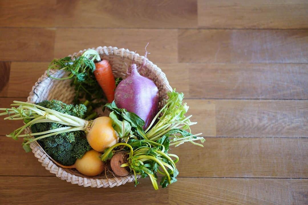 前田有紀さんのインスタグラム写真 - (前田有紀Instagram)「いつもキッチンのカウンターに並べている鎌倉野菜。大抵の根菜は葉っぱつき。 ただ、焼いたり、蒸したり、味噌汁にいれたりするだけで美味しいので嬉しい。 子どもたちが結構食べてくれる。離乳食が進んできた次男にもたくさん食べてもらいたいな。  #鎌倉暮らし　#鎌倉野菜 #季節の巡り」3月23日 16時33分 - yukimaeda0117