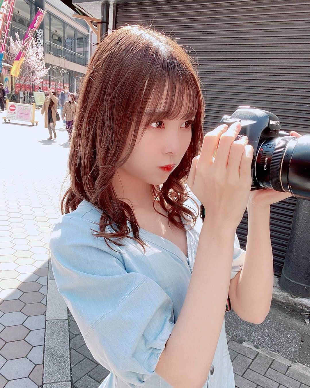 青木りさのインスタグラム：「カメコちゃん📸」