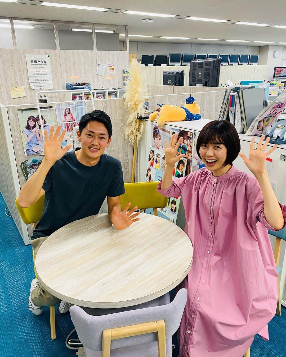 木下康太郎のインスタグラム：「* インスタライブ楽しかったなぁ〜 皆さん、ありがとうございました！  見逃した方、こちらにアーカイブ残してあります @fujitv_announcer  #とくダネ #残すところあと2回 #またインスタライブやりたいな #最終回はスタジオ行きます #山﨑夕貴 #フジテレビ #アナウンサー」