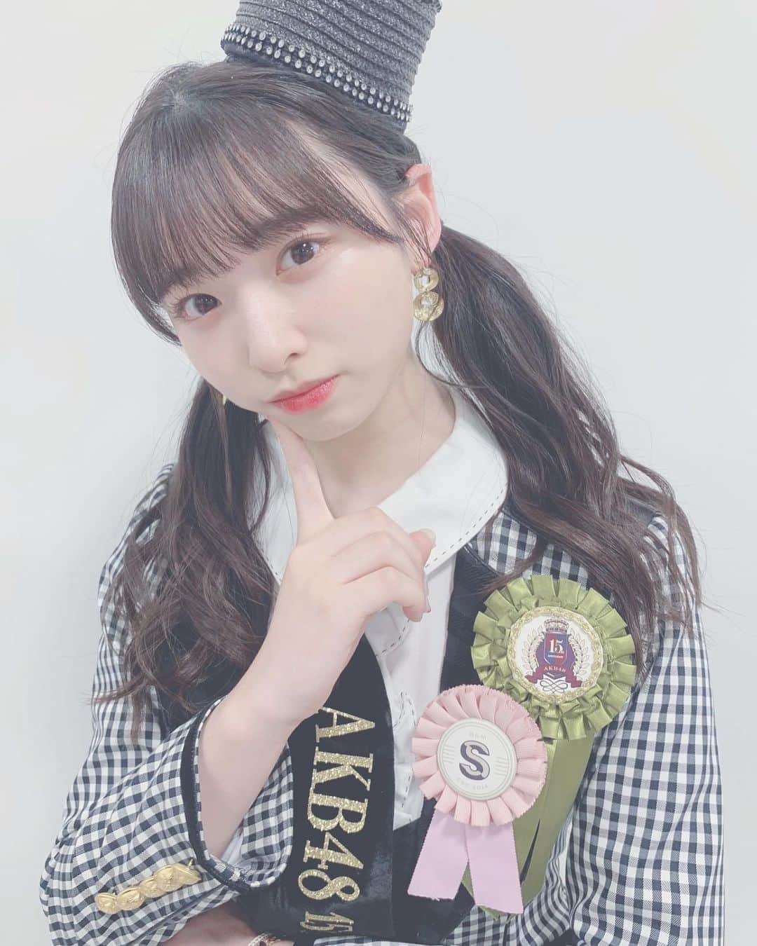 久保怜音のインスタグラム：「#PremiumMusic2021﻿ ありがとうございました♡﻿ ﻿ #akb48﻿ #idol﻿ #久保怜音﻿ #ツインテール﻿ #衣装」