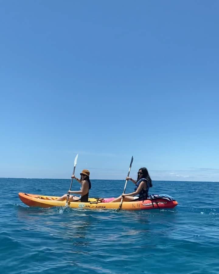 吉原日奈のインスタグラム：「🛶🌺」