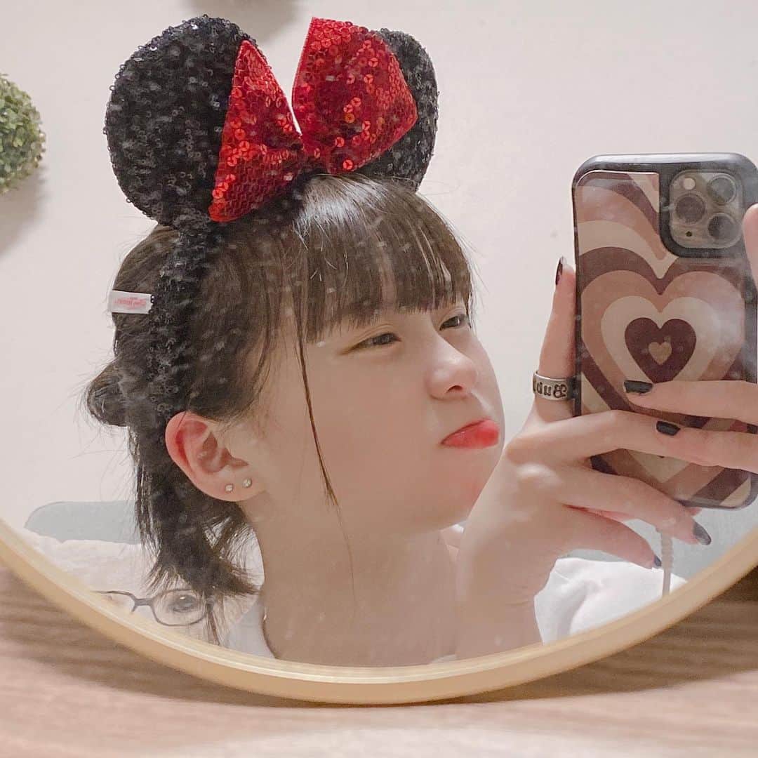 桜さんのインスタグラム写真 - (桜Instagram)「Disney気分 🧸♡  #これからは鏡掃除頑張ります」4月19日 19時15分 - sakura_0808_