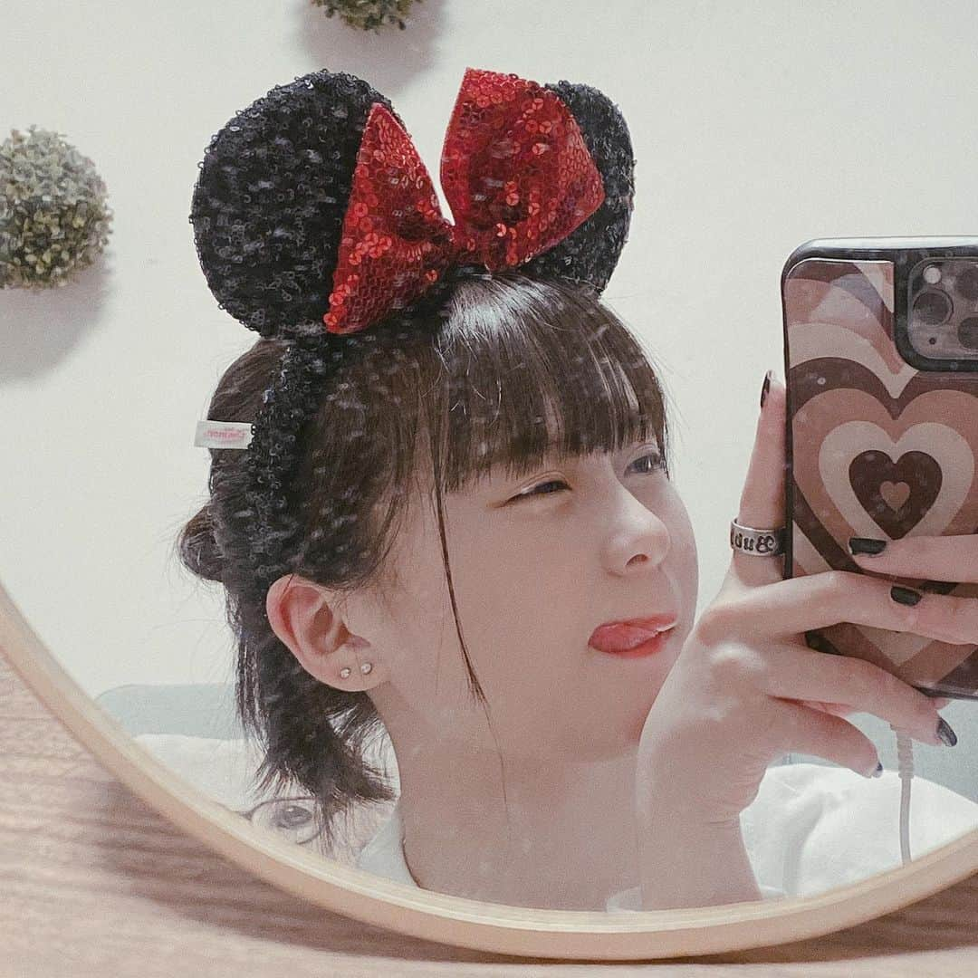 桜さんのインスタグラム写真 - (桜Instagram)「Disney気分 🧸♡  #これからは鏡掃除頑張ります」4月19日 19時15分 - sakura_0808_