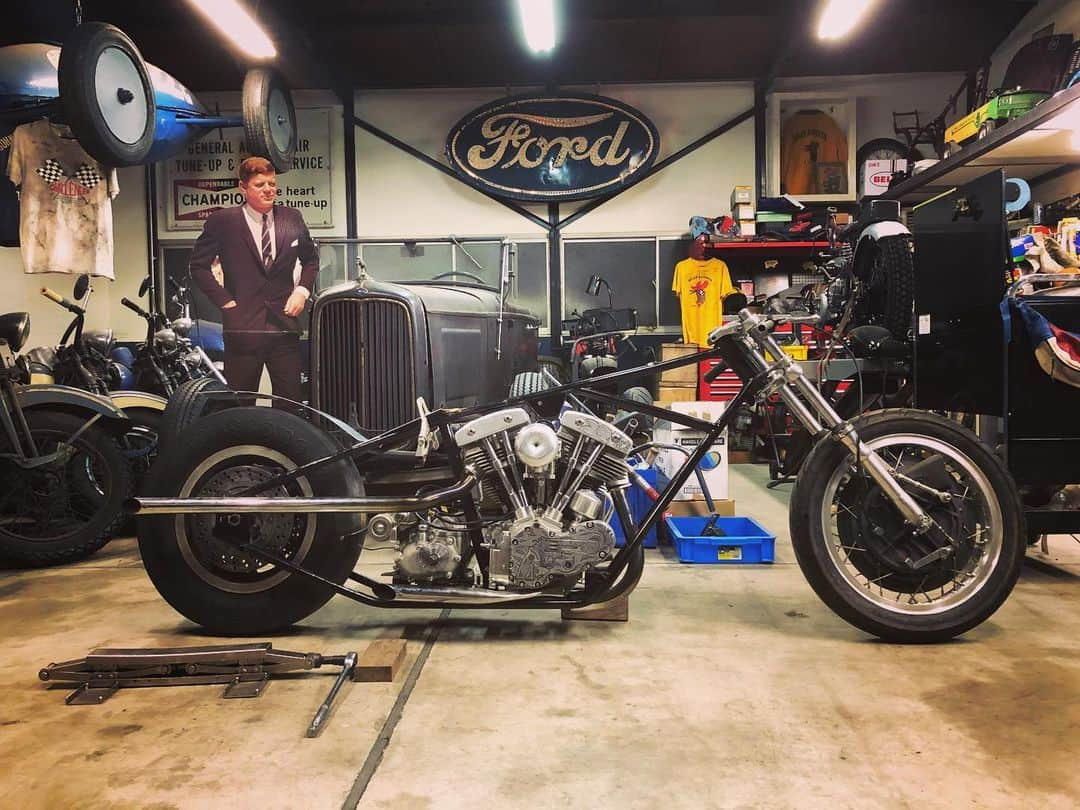 長瀬智也さんのインスタグラム写真 - (長瀬智也Instagram)「#valleyauto #velleymotorcycle #Jackie #ジャッキーチェン  #スパルタンx  #dragracer #harleydavidson  #shovelhead #earlyshovel」4月19日 22時41分 - nagasetomoya_