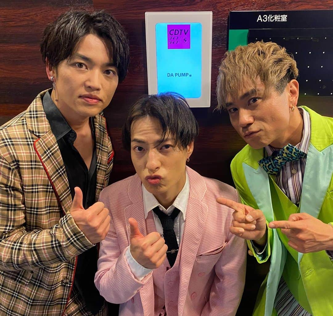 KIMI さんのインスタグラム写真 - (KIMI Instagram)「DA PUMP @cdtv.tbs6  #CDTV #DAPUMP #DPC #ISSA #YORI #TOMO #U_YEAH #KENZO #DAICHI #KIMI 🦍✌️」4月19日 23時18分 - kimi_da_pump