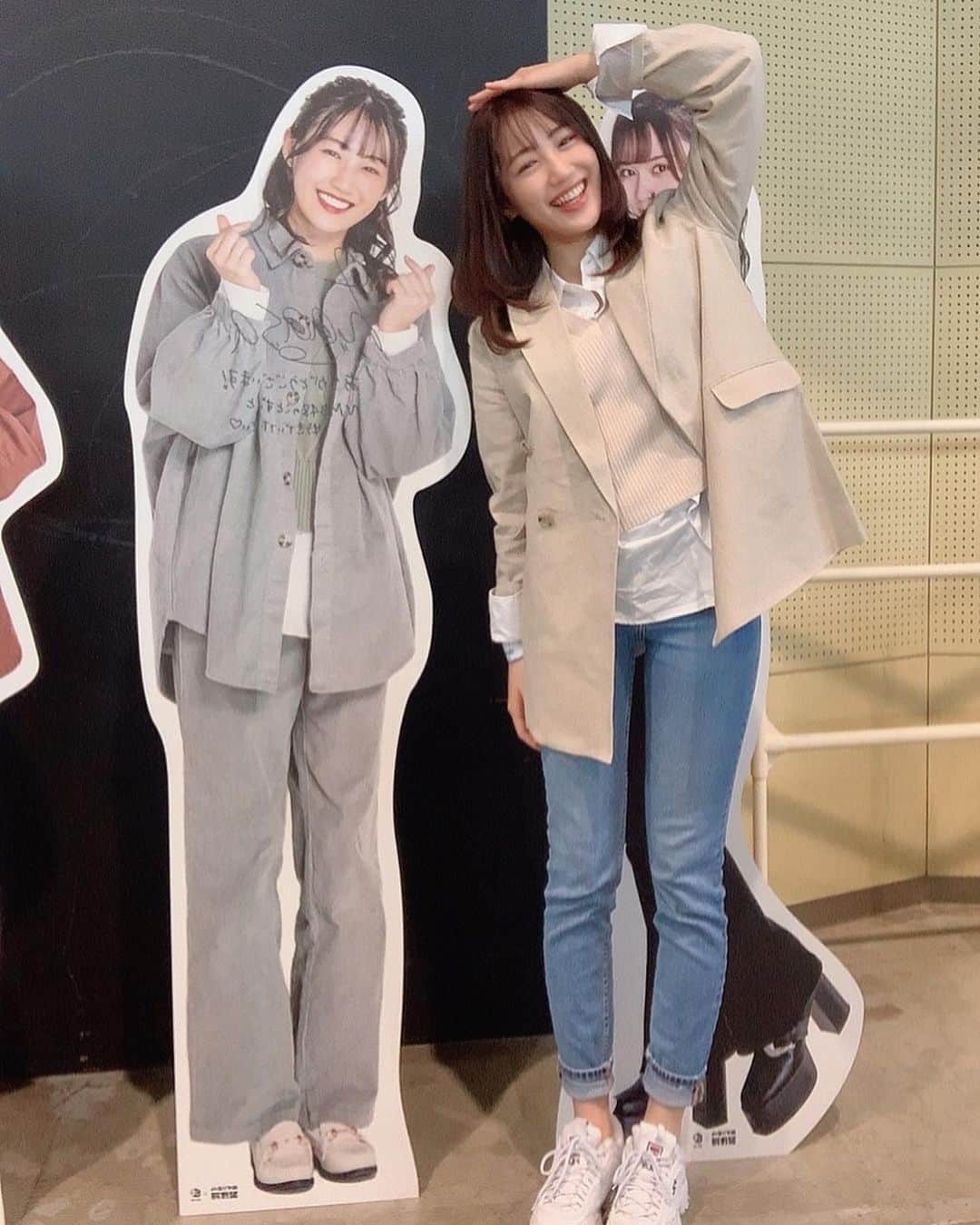 南羽諒のインスタグラム：「.  NMB48とコラボさせて頂いている ひらかたパークさんに遊びに行ってきました📸  もうめちゃくちゃ楽しいんですー！！😆  ダンボール製パネル📦 ほんとに等身大でした✨✨  NMB48がギュッと詰まってます(*^^*) 皆さんもぜひ遊びに行ってみてください🥰  #ひらパー #nmb48」