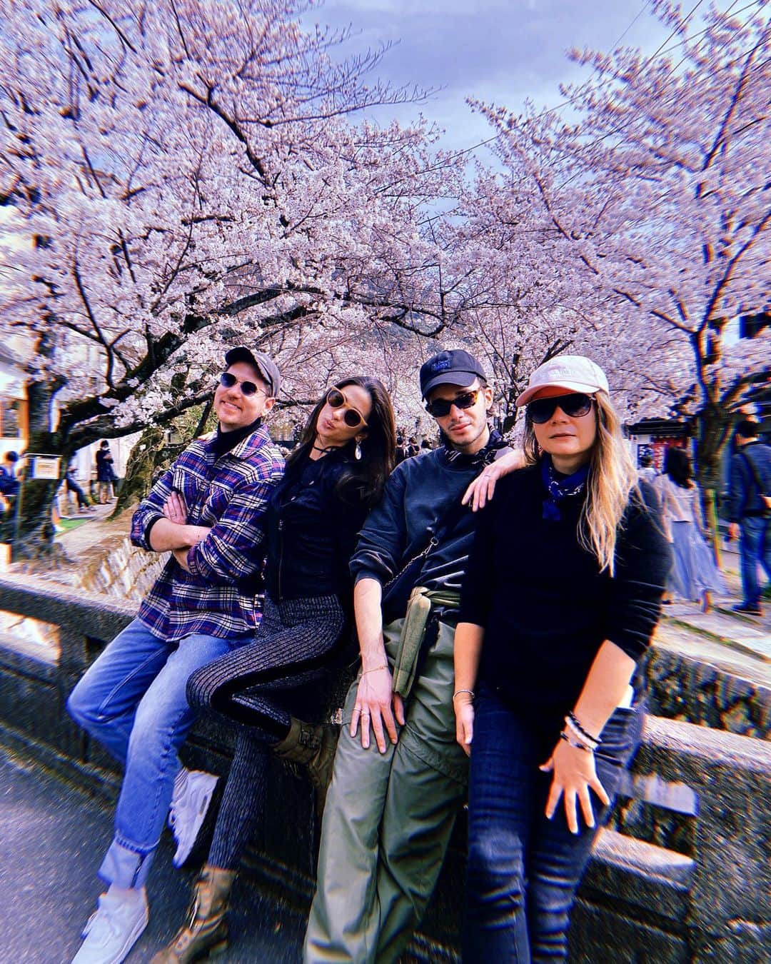 メロディー洋子のインスタグラム：「I would chase the Sakura anywhere to share them with you 💞   Sakura Club Club 💕🌸」