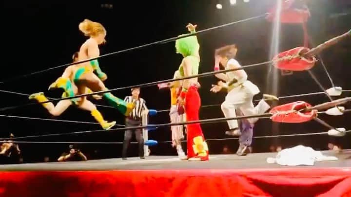 福田洋のインスタグラム：「ファンタジア2021🥦🍭  #fantasía  #ファンタジア  #プロレス #という名の #魔法 #合気無双」
