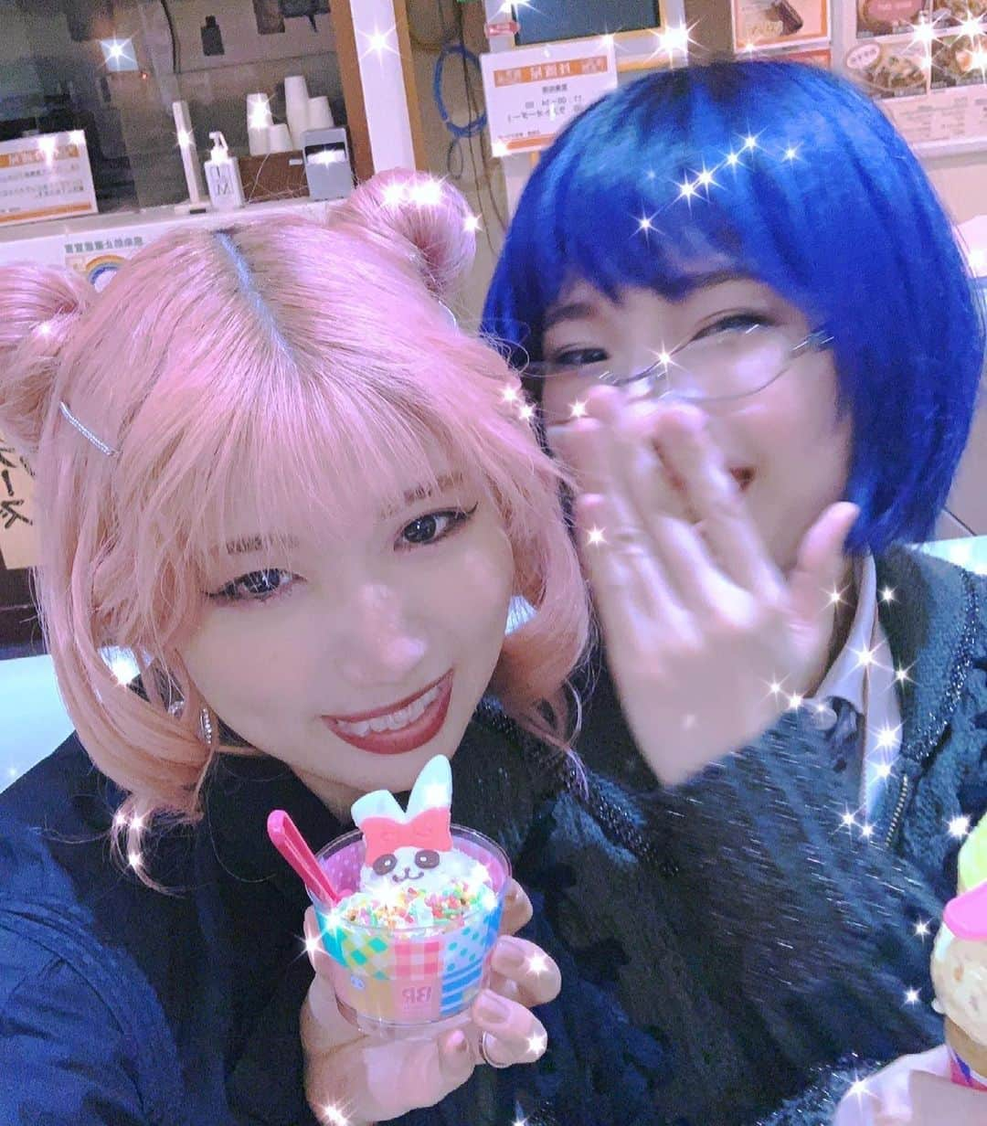 水野しずさんのインスタグラム写真 - (水野しずInstagram)「アリスと放課後♡DAtE♡倶楽部♡♡♡🍨💸🎡🗼🐇💖」4月21日 4時33分 - mizunoshizu