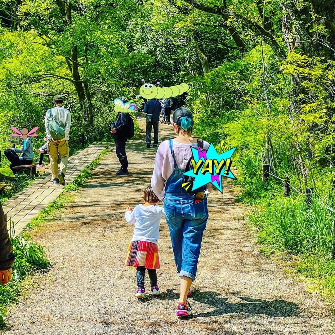 SHELLY（シェリー）さんのインスタグラム写真 - (SHELLY（シェリー）Instagram)「天気最高なのでお散歩！！  メダカ大量に見つけました！！  毛虫も大量…  チビたち大喜び！！  #3枚目はめっちゃ疲れてる母ちゃんが写っちゃってますが #レモンサワーで復活したよ #sundayfunday  #iwishalldayscanbeliketoday」4月21日 10時36分 - shelly_official_shelly
