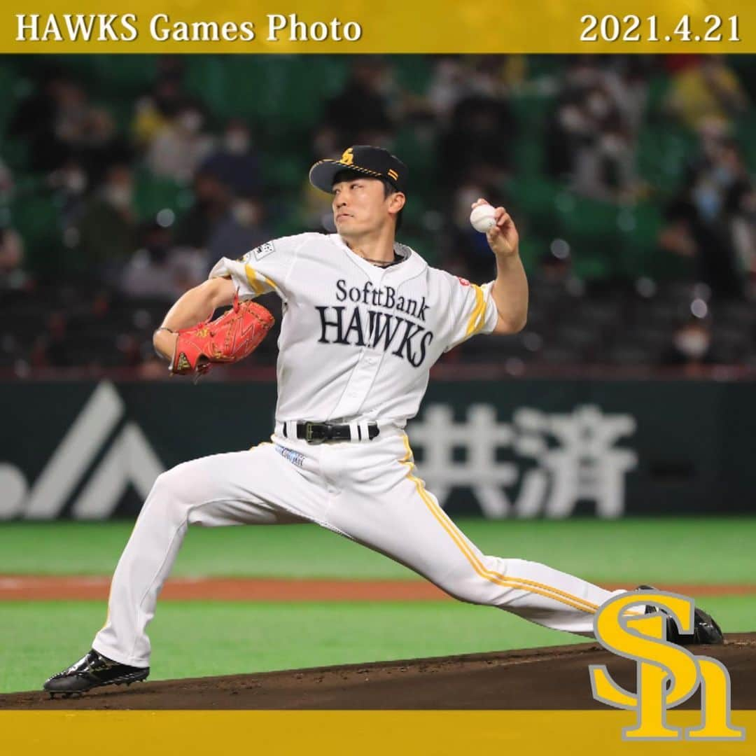 福岡ソフトバンクホークスさんのインスタグラム写真 - (福岡ソフトバンクホークスInstagram)「#hawksgamesphoto #2021年4月21日 #vs東北楽天ゴールデンイーグルス #福岡paypayドーム #softbankhawks #ホークス #鷹く！」4月22日 11時31分 - softbankhawks_official