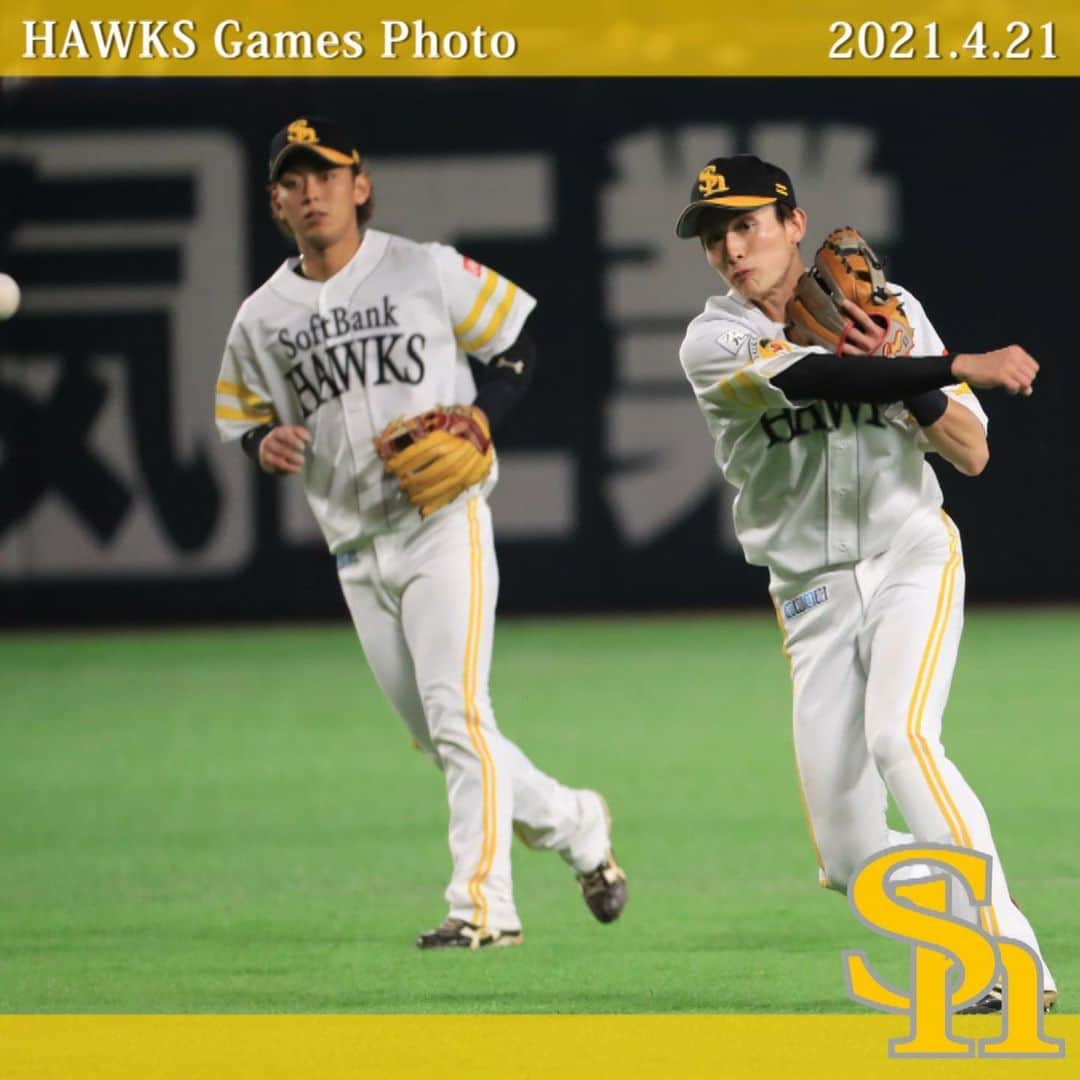 福岡ソフトバンクホークスさんのインスタグラム写真 - (福岡ソフトバンクホークスInstagram)「#hawksgamesphoto #2021年4月21日 #vs東北楽天ゴールデンイーグルス #福岡paypayドーム #softbankhawks #ホークス #鷹く！」4月22日 11時31分 - softbankhawks_official