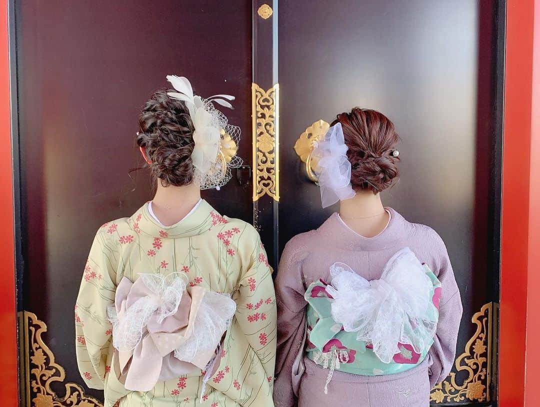 関根ささらさんのインスタグラム写真 - (関根ささらInstagram)「#throwbackthursday 💚👘🌸💜 . . 舞花(@maikamaimaika)とお着物で浅草散策した日の写真🌸 . . #kimono #kimonostyle #kimonofashion #kimonogirl #着物 #浅草 #asakusa #浅草食べ歩き #浅草寺 #sensoji #sensojitemple」4月22日 12時29分 - sasarasekine