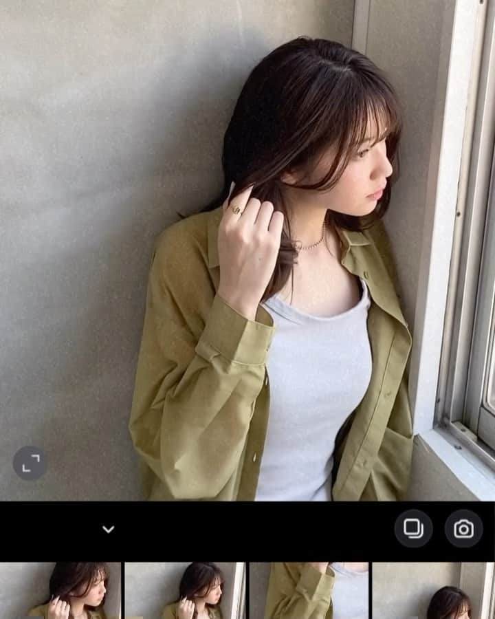 のインスタグラム：「hairstyle @babashintaroh  make up& movie  @chika.koura   thanks🌞 　 #作品撮り」