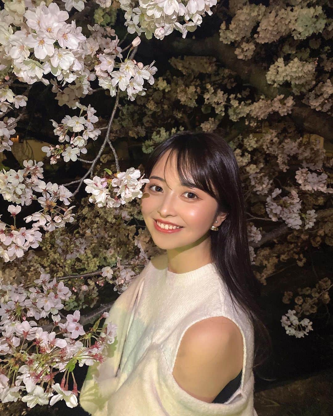 岸本沙季さんのインスタグラム写真 - (岸本沙季Instagram)「満開夜桜🌸」3月30日 11時33分 - saki__kishimoto