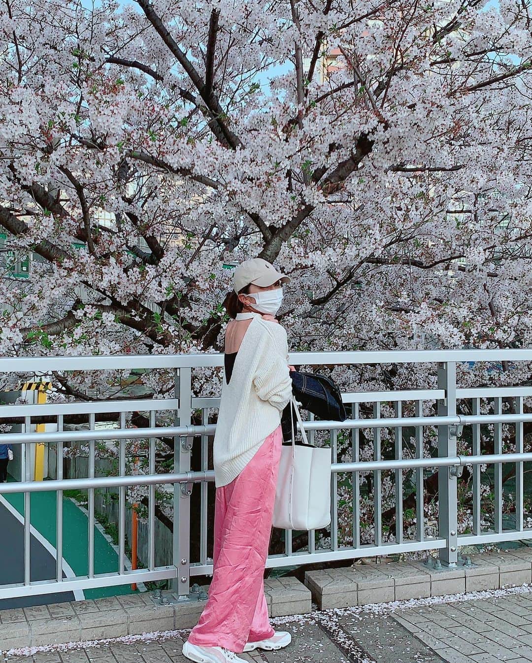 坂田陽子さんのインスタグラム写真 - (坂田陽子Instagram)「桜の花びらが川面に揺らめく様子を花筏（花いかだ）と表現するそうです。 ・ ストーリーズだけでは勿体無いくらい綺麗なので こちらでもシェア。 リモートお花見🌸気分？なれますかね🤣？？ ・ 目黒川お花見クルーズは 五反田駅近くの乗船場から オープンエアの船に乗り 目黒雅叙園までの往復40分コースで大人1人2千円です。 ・ ・ #花筏 #はないかだ #目黒川お花見クルーズ #目黒川の桜」3月30日 22時43分 - yokosakata